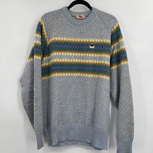 Kappa Sports Multicolor Shetland Fabric Ribbed Pullover Sweater Size XL